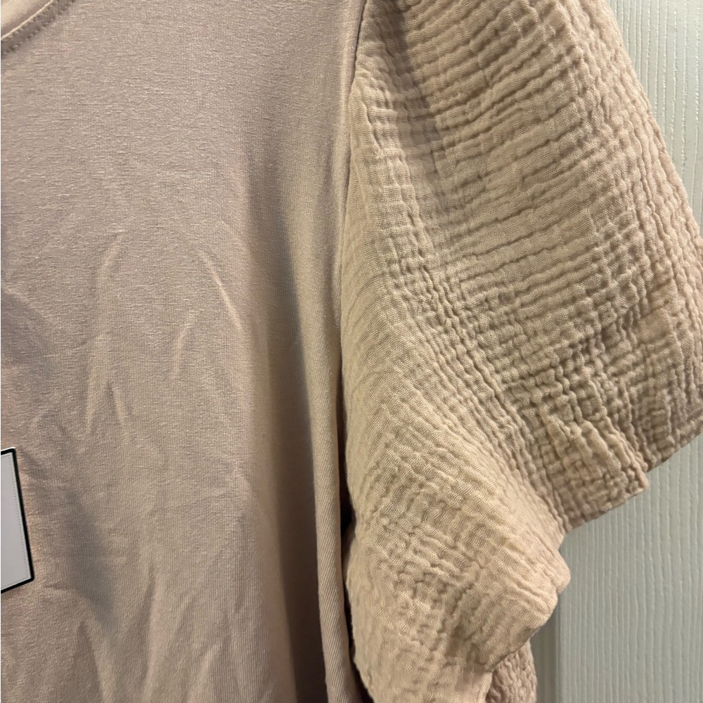 Cupio Beige Short Sleeve Top - Picture 6 of 11